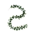 thumbnail image 1 of Guirnalda de pino artificial Wosthever verde y blanco, 1 of 6