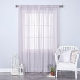 thumbnail image 3 of Best Home Fashion Vintage Leaves Burnout Sheer Rod Pocket Curtain Panels, 3 of 8