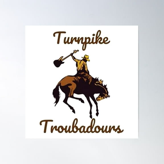 Turnpike Troubadours Cowboy Poster Wall Art, Modern Wall Decor For Living Room Bedroom, 24x36 UNFRAMED