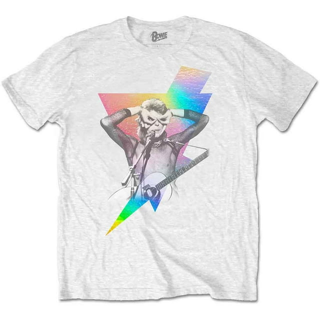 David Bowie T-Shirt Unisexe Bolt Holographique (Foilé)