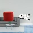 thumbnail image 2 of Escabel,Reposapiés pequeño,taburete otomano,sofá,taburete de té,Reposapiés Cubo Taburete Taburete para Dormitorio Baño,Reloj de pared,Reloj de pared Panda Decoración del hogar Lindo, 2 of 8