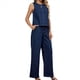 thumbnail image 2 of Trajes de Mezclilla de Dos Piezas para Mujer, Chaleco Sin Mangas, Pantalones Vaqueros de Pierna , Pantalones de Pierna , Ropa Traje Azul M, 2 of 10