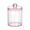 Pink, variant on Meitianfacai Dispenser For Cotton Ball Cotton Swab Cotton Round Pads Floss - 10OZ Clear Plastic Jar Set For Bathroom Canister Storage Organization