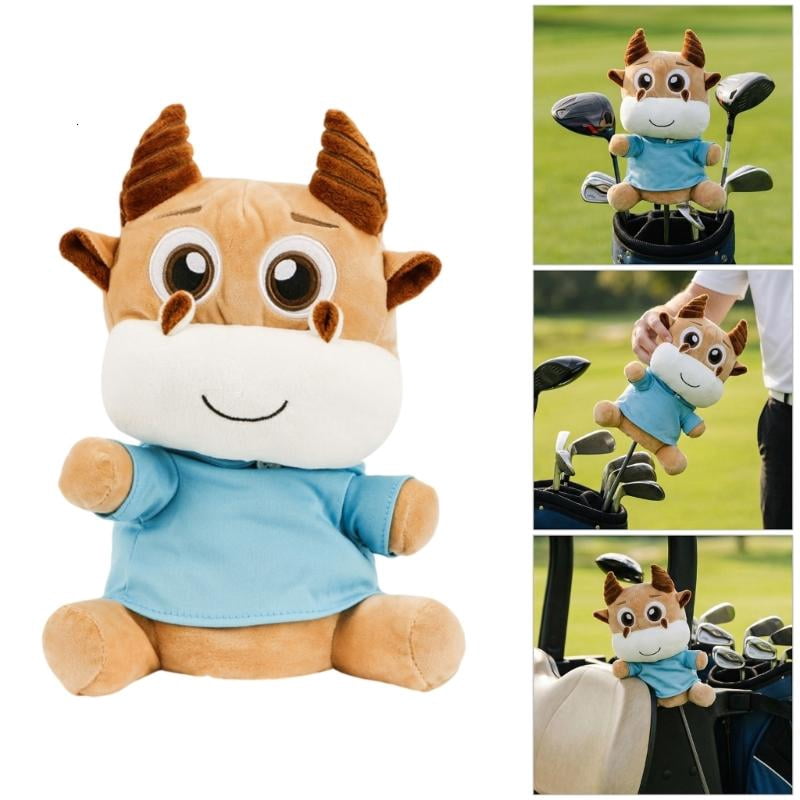 CEORPER Unique Bulldog Driver Headcover Funny Cartoon Dog Themed Golf Headcover