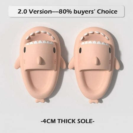 

PIKADINGNIS Men s Shark Slippers Indoor Flip Flops for Man Sandals Bathroom Platform Slippers Summer Cloud Slipper EVA Women Slides Shoes
