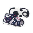 thumbnail image 4 of Xfvqtps Baby Boys and Girls Squeaky Shoes Bird Lightweight Flat Bottom Non Slip Open Toe Breathable Soft Infant Cotton Sandals Summer Casual Comfortable Toddler Baby Called Shoes Blue, 4 of 9