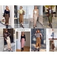 thumbnail image 4 of PRETTYGARDEN Faux Leather Long Skirts for Women High Waisted Front Slit,Elegant Bodycon Midi,Work Office Business Casual Clothes,Fall Outfits,Party Cocktail Pencil Skirt, 4 of 8
