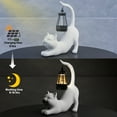 thumbnail image 3 of 10 Inch Solar Cat Garden Statue, Porch Patio Decor for Outdoor Yard, 3 of 6