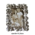 thumbnail image 3 of Creative Square Tabletop Photo Frame with Gingko Leaf and Gold Resin Art, Hand Painted Decorative Frame for Pictures and Portraits, Ornamental Home Decor for Living Room and Office, 3 of 6