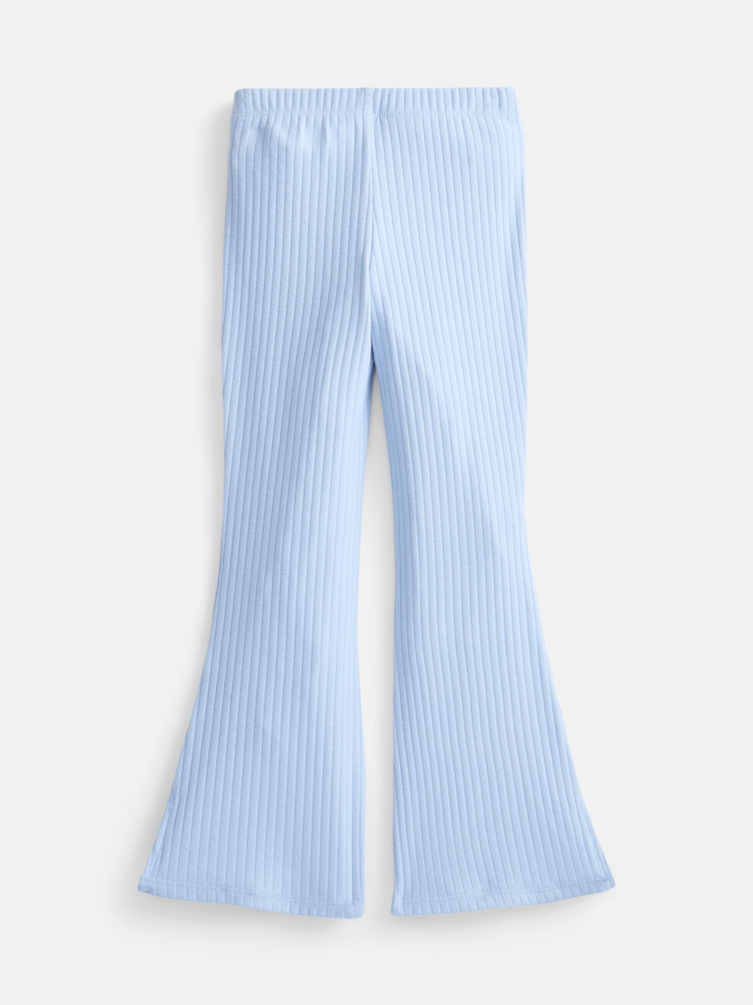 Wonder Nation Girls Ribbed Flare Pants, Sizes 4-18