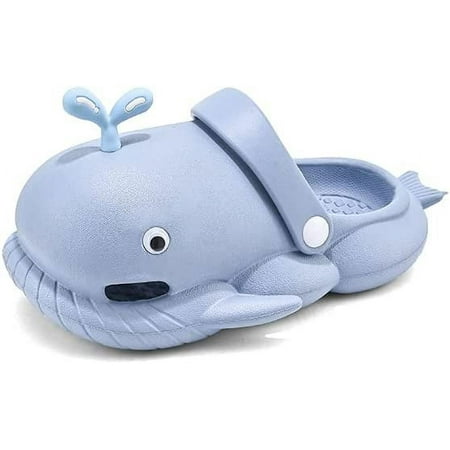 

KAQ Kids Boys Girls Cute Shark Clogs Garden Water Clogs Sandals Slip On Slipper Slides Lightweight Summer Beach Pool Shoes