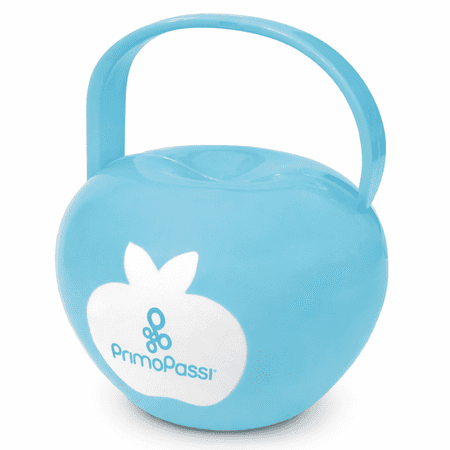 Primo Passi Pacifier Case with Clip, Baby Pacifier Holder, Blue