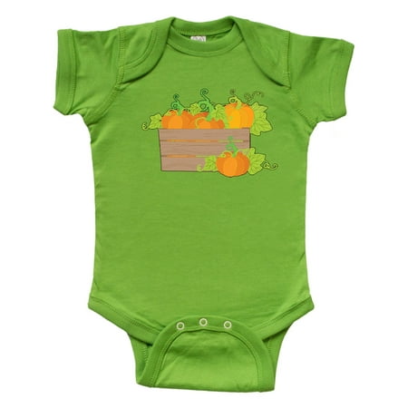 

Inktastic Pumpkins in a Crate with Green Vines Gift Baby Boy or Baby Girl Bodysuit