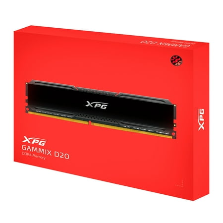 ADATA - XPG GAMMIX AX4U320016G16A-DCBK20 32GB (2PK X 16GB) 3200MHz CL16 Desktop Memory - Black