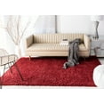 thumbnail image 3 of SAFAVIEH August Sophia Solid Shag Area Rug, Red, 4' x 6', 3 of 11