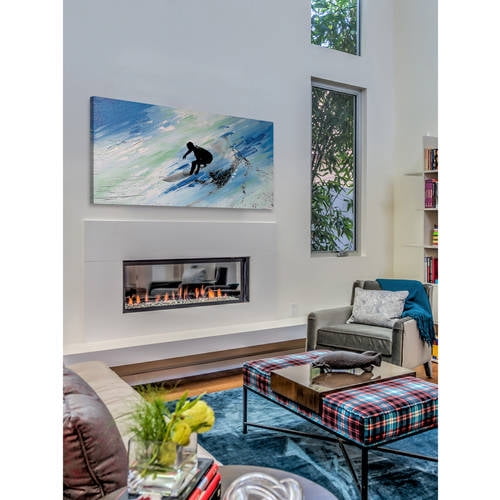 "Downhill Swish" Painting Print on Wrapped Canvas