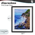 thumbnail image 4 of Stupell Industries Tropical Cliffside Ocean Spray Black Framed Print Under Glass, 13 x 16, by Lee Ann Zirbes, 4 of 8