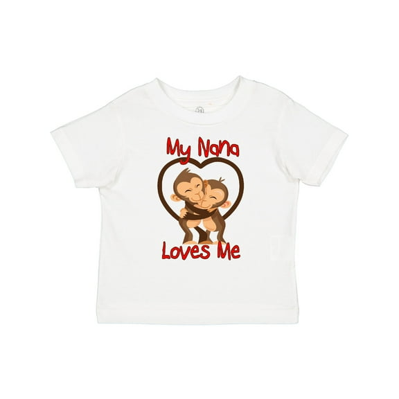 Inktastic My Nana Loves Me Monkey Boys or Girls Toddler T-Shirt