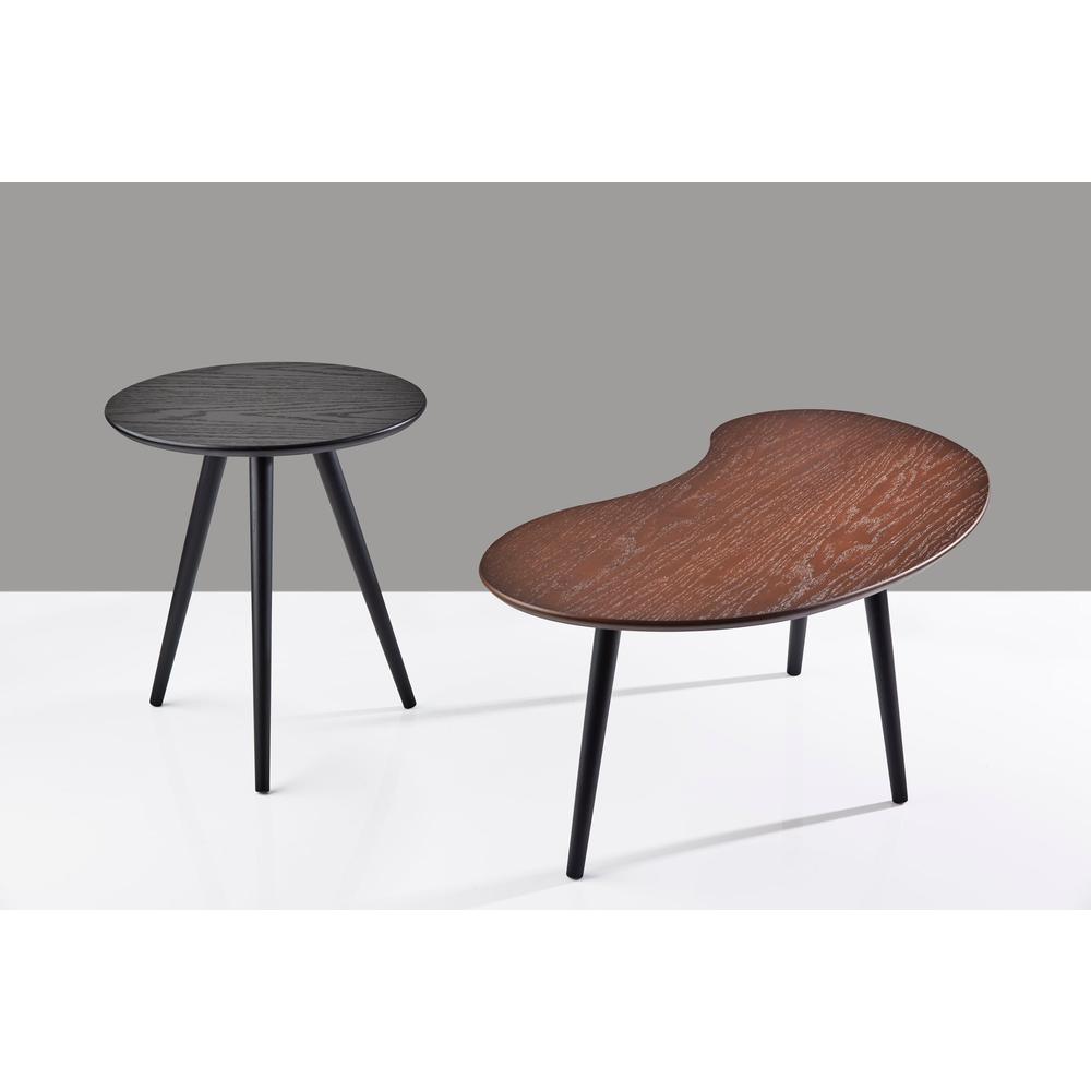 Adesso Gilmour Mid-Century Wood Nesting Coffee Table Set, Walnut