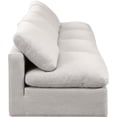thumbnail image 4 of Meridian Furniture Indulge 140" Upholstered Fabric Modular Sofa in Cream, 4 of 8