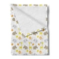 thumbnail image 2 of Cartoon Soft Flannel Fleece Blanket, Baby Jungle Animals Elephants Lions Giraffes Hippopotamuses Nature Inspired Design, Cozy Plush for Indoor and Outdoor Use, 50" x 70", Multicolor, by Ambesonne, 2 of 5