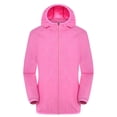 thumbnail image 1 of WEIYLL Womens Fleece Jacket Windproof Ultra-Light Rainproof Windbreaker Pink Going Out Fall Tops Size XL, 1 of 3