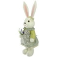 thumbnail image 3 of Northlight 20" White and Green Standing Girl Rabbit Easter Figure, 3 of 5