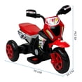 thumbnail image 2 of The Baby Shop Motocicleta Montable Rojo P/ Niños 3 Ruedas 6v C/ Sonido Y Luz, 2 of 8