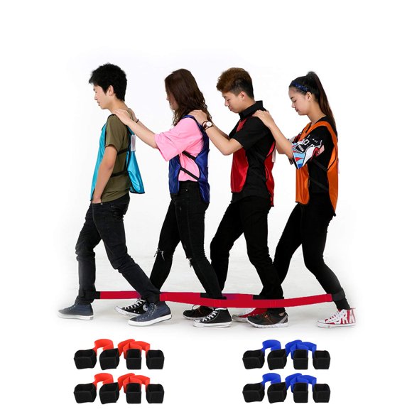 Banda Hiverst para correr al aire libre con 4 patas para niños y adultos (paquete de 2)