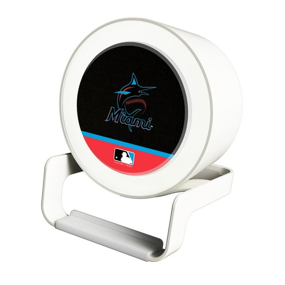 Miami Marlins Night Light Wireless Charger And Bluetooth Speaker