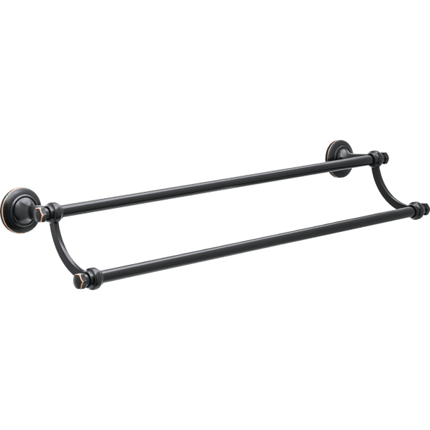 Better Homes & Gardens Holbrook 24" Double Towel Bar, Towel Holder, Oil