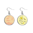 thumbnail image 1 of Arte abstracto de patron de plantas de naranja Pendiente Sol Flor Pendiente Joyas Moda Unbranded M, 1 of 3