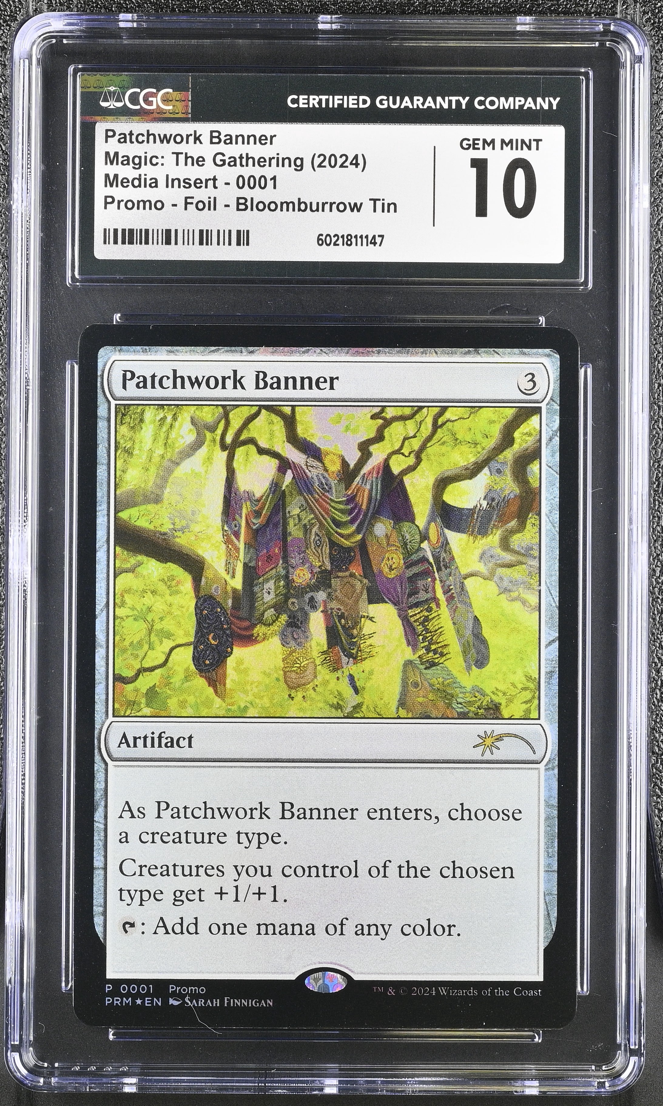 Magic: the Gathering Patchwork Banner Promo Foil Bloomburrow Tin English GEM MINT 10