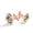Color 4, variant on Men's Classic Stainless Steel, Outer Space Alien Color Floral Cufflinks Business Wedding Shirts, Rose Gold