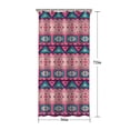 thumbnail image 5 of Pink and Teal Geometric Boho Pattern Shower Curtain 36"x72" ,Bathroom Decorative Shower Curtains Set with 12 Hooks,Modern Waterproof Washable Shower Curtain, 5 of 6