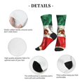 thumbnail image 5 of Men's Mexico-Flag- Print Novelty Athletic Socks Women's Digital Printing Funky Patterned Crew Socks, 5 of 7