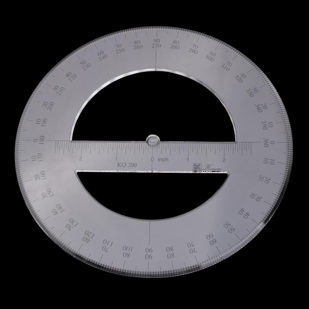 GUOOL 2-3 of Degree Protractor Angle Measurement Drawing Ruler School Stationery 3 Pcs
