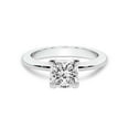 thumbnail image 3 of IGI Certified 2 Carat Princess Shape Lab Grown Diamond Engagement Ring | 14K White Gold | Cordelia Knife Edge Solitaire Diamond Ring | FG-VS1-VS2 Quality Friendly Diamonds, 3 of 6