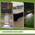 thumbnail image 3 of Solar Step Lights LED Deck: 5 Pack Waterproof and Weatherproof Staircase Lighting - White Light_SZXM, 3 of 5