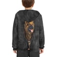 thumbnail image 4 of Xoenoiee Pullover Hoodies Cosy Hooded Sweatshirt Fall Winter Long Sleeve Tops Active Clothing for Kids Running Hiking Traveling, Vintage German Shepherd Print, XL, 4 of 7
