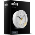thumbnail image 4 of Braun Classic Analogue Alarm Clock with Snooze and Light, Quiet Quartz Movement, Crescendo Beep Alarm in White, model BC12W., 4 of 7
