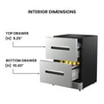thumbnail image 4 of Equator 24"5.3cf dual Zone Convertible 2 Drawer Refrigerator Built in/FS IPX4, 4 of 14