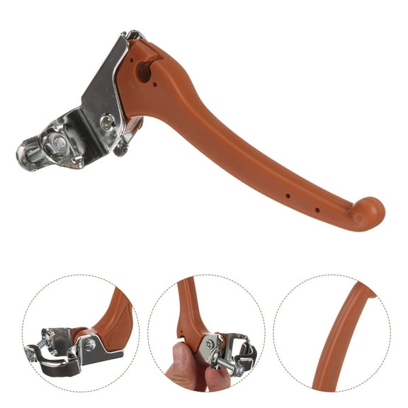 MUSEYA 2Pcs Aluminum Alloy Bike Brake Lever in Brown for Cycling Brake Handle Replacement