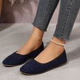 thumbnail image 6 of WHLBF Womens Shoes Slip-on Toe Low-Cut Plus-Size Shoes Trendy Solid Color Low Heel Casual Loafers Size 6.5, 6 of 7