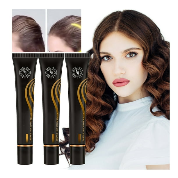 Poatren Regrowth Organic Hair Serum Roller Set,RollOn Massager Hair