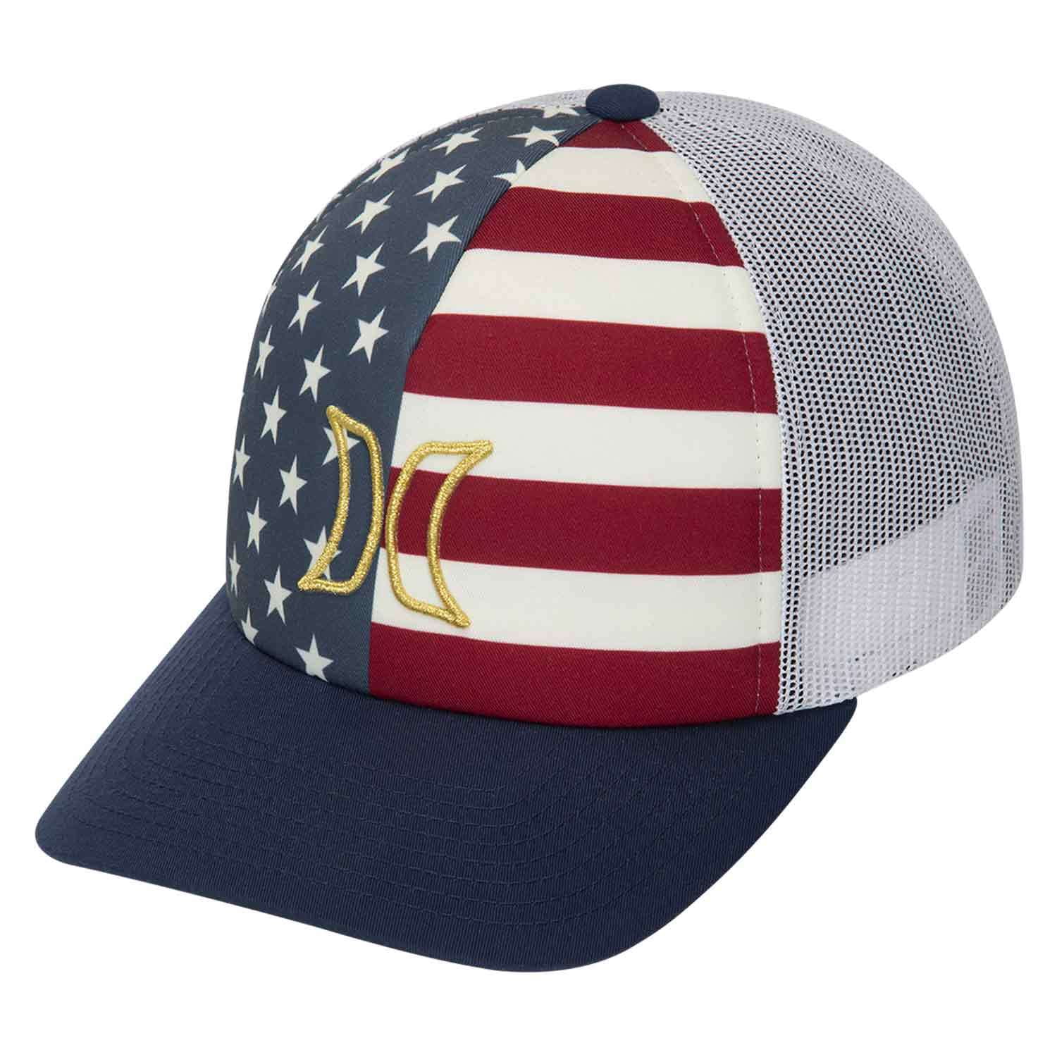 Hurley Women's USA Trucker Hat Cap 