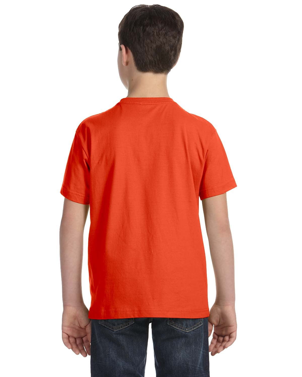 Aquaguard Boys 3-Pack T-Shirt Crew Neck Short Sleeve 100% Cotton Tee, Size: 4-14 - Medium - Orange
