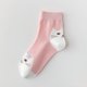 thumbnail image 1 of Calcetines de algodón hasta la pantorrilla para mujer, diseño de gato, con cara de gatito, bonitos calcetines de dibujos animados de moda, calcetines de algodón con animales, 1 of 6