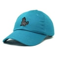 thumbnail image 5 of Dalix Giant Lizard Kaiju Embroidered Cotton Dad Hat Baseball Cap Adjustable Glow in the Dark Mens in Teal, 5 of 5