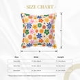 thumbnail image 4 of Bingfone Decorative Pillow Covers 18"x18" Groovy Daisy Flowers Couch Pillow Cases Modern Farmhouse Covers for Couch Sofa Bed, 4 of 9